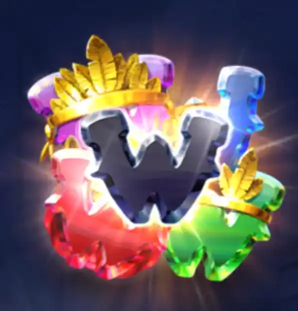Wild Symbol which replaces any precious gem at its current payout level