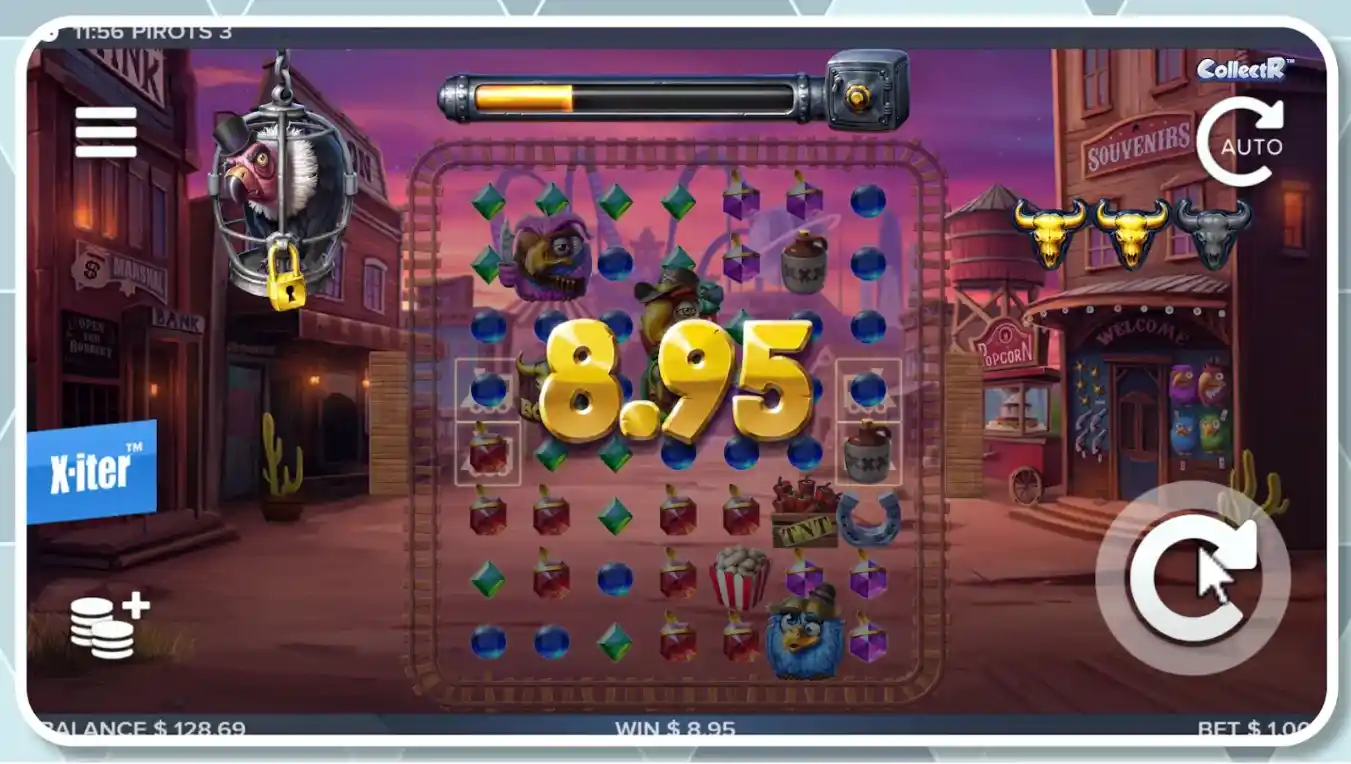 Win from $1 Bet in Pirots 3